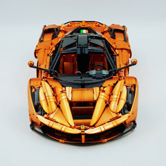 1: 8 LaFerrari Supercar, Customized Orange Gold Edition, Fully Detailed Simulation, The Ultimate Collectible, None-Remote Controlled (4739Pcs)