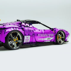 1:8 Ferrari SF90XX Purple Plating Limited Color, The Ultimate Supercar, More Than 12 Features Restored(4100 Pcs)