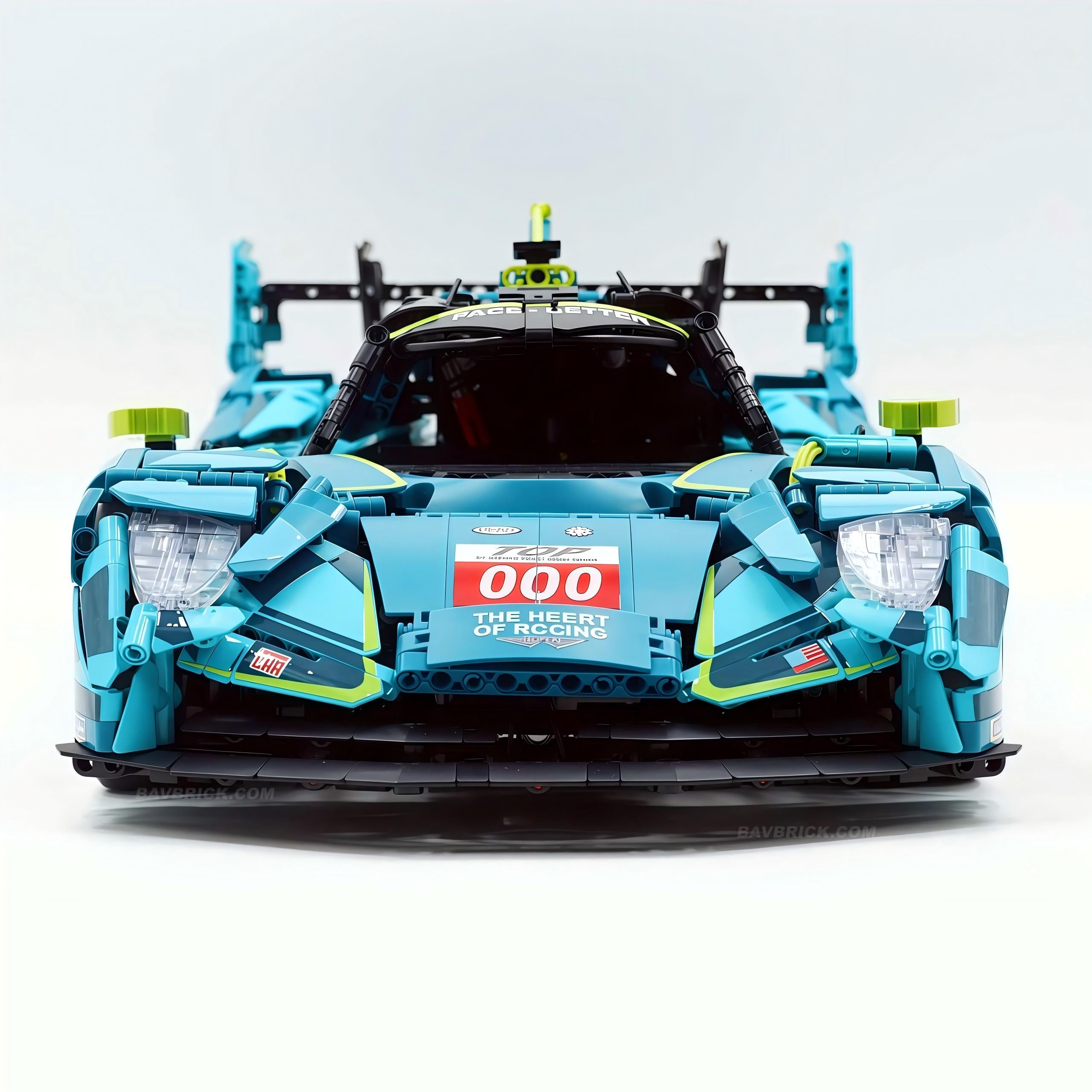 1:8 Aston Martin Valkyrie LM | Remote Controlled 24h British Hypercar | Green Custom Edition(3069pcs) - BAV BRICK