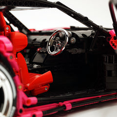 1: 8 Mazda RX-7 with Remote Control, Front and Rear Lights, Macaron Pink Limited Edition (3305 Pcs)