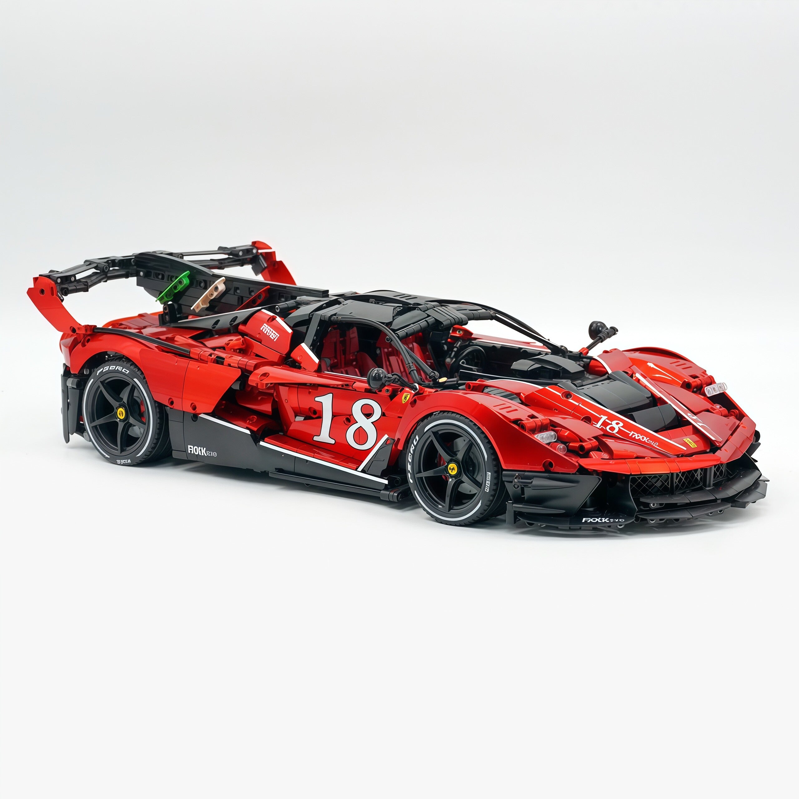 1:8 The Ultimate Italian Hybrid Hypercar EVO | Pearl Red Painting Italian Flagship (4058PCS) - BAV BRICK