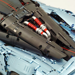 1:8 The Ultimate Pagani Utopia Supercar | Customized Electroplating Tiffany Blue V12 Italian Exotic (3314pcs)