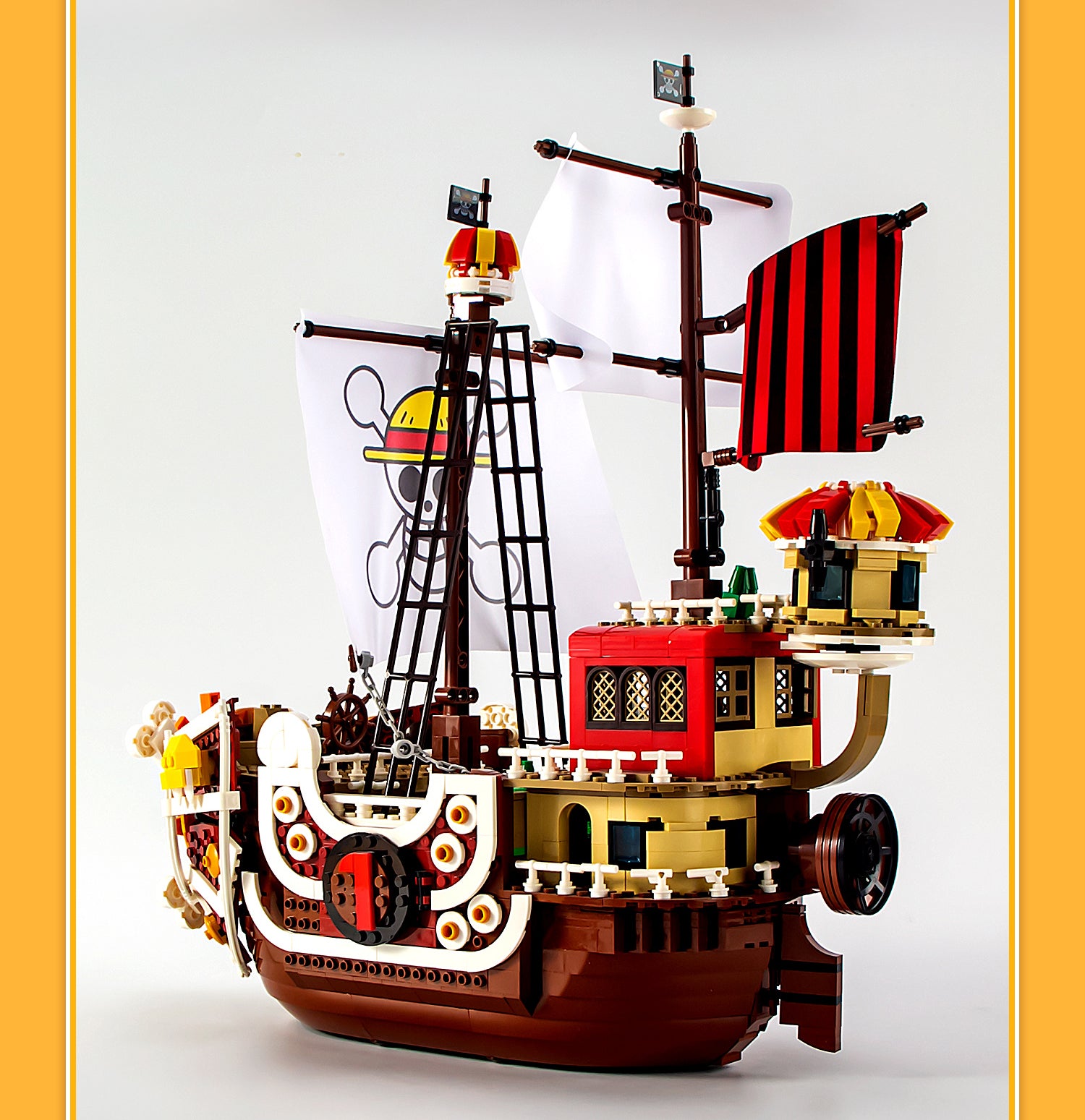 One Piece Pirate Ship Thousand Sunny, Free Dolls (1484 Pcs) - BAV BRICK