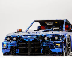 1: 8 BMW M4 GT3 Building Set, Fully Detailed Simulation, Electric Sapphire Blue Custom Edition (4556Pcs)