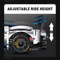 1:8 El Ferrari F80 definitivo | Hipercoche V6 del Cavallino Rampante a control remoto | Edición limitada plateada (3998 piezas)