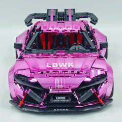 1:8 Toyota Supra Electroplating powder limited edition, Electric Air Suspension, Rear Accelerator Blade linkage (4399 Pcs)