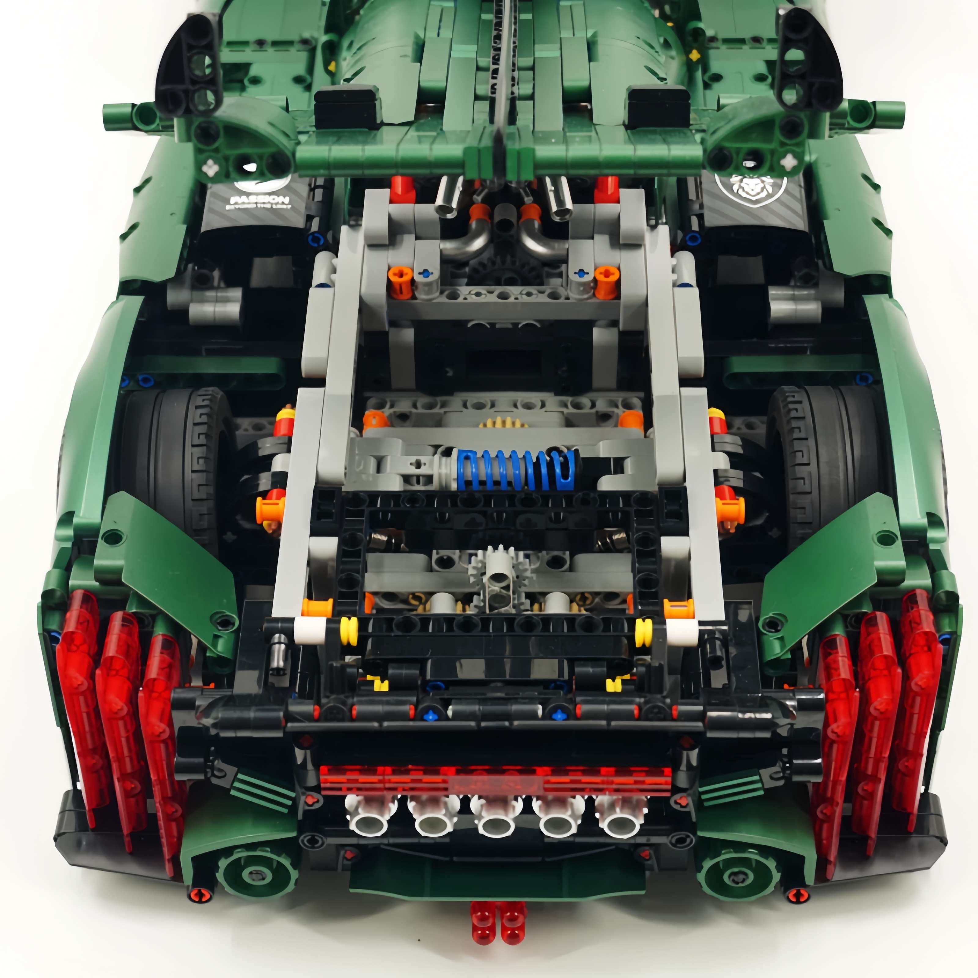 1: 8 Le Mans 9×8 RaceCar Juegos de construcción con control remoto, alerón trasero elevador eléctrico, faros fluorescentes (3746 piezas)