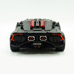 1: 8 Dark Armor Car Building Sets with Remote Control, Electric Lift Missile System, Electric Door (3927Pcs)
