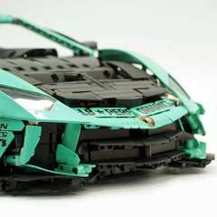 1:8 Lamborghini Aventador SVJ LBWK | Baked Enamel Mint Green Limited Bull Widebody Supercar (4990+ PCS)