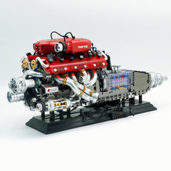 Large LaFerrari V12 Engine | Motorised Supercar Engine Model (2378 PCS)