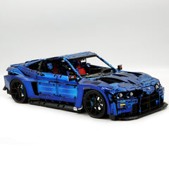 1: 8 BMW M4 GT3 Building Set, Fully Detailed Simulation, Electric Sapphire Blue Custom Edition (4556Pcs)