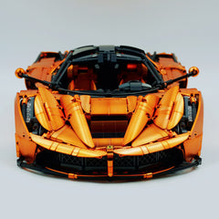1: 8 LaFerrari Supercar, Customized Orange Gold Edition, Fully Detailed Simulation, The Ultimate Collectible, None-Remote Controlled (4739Pcs)