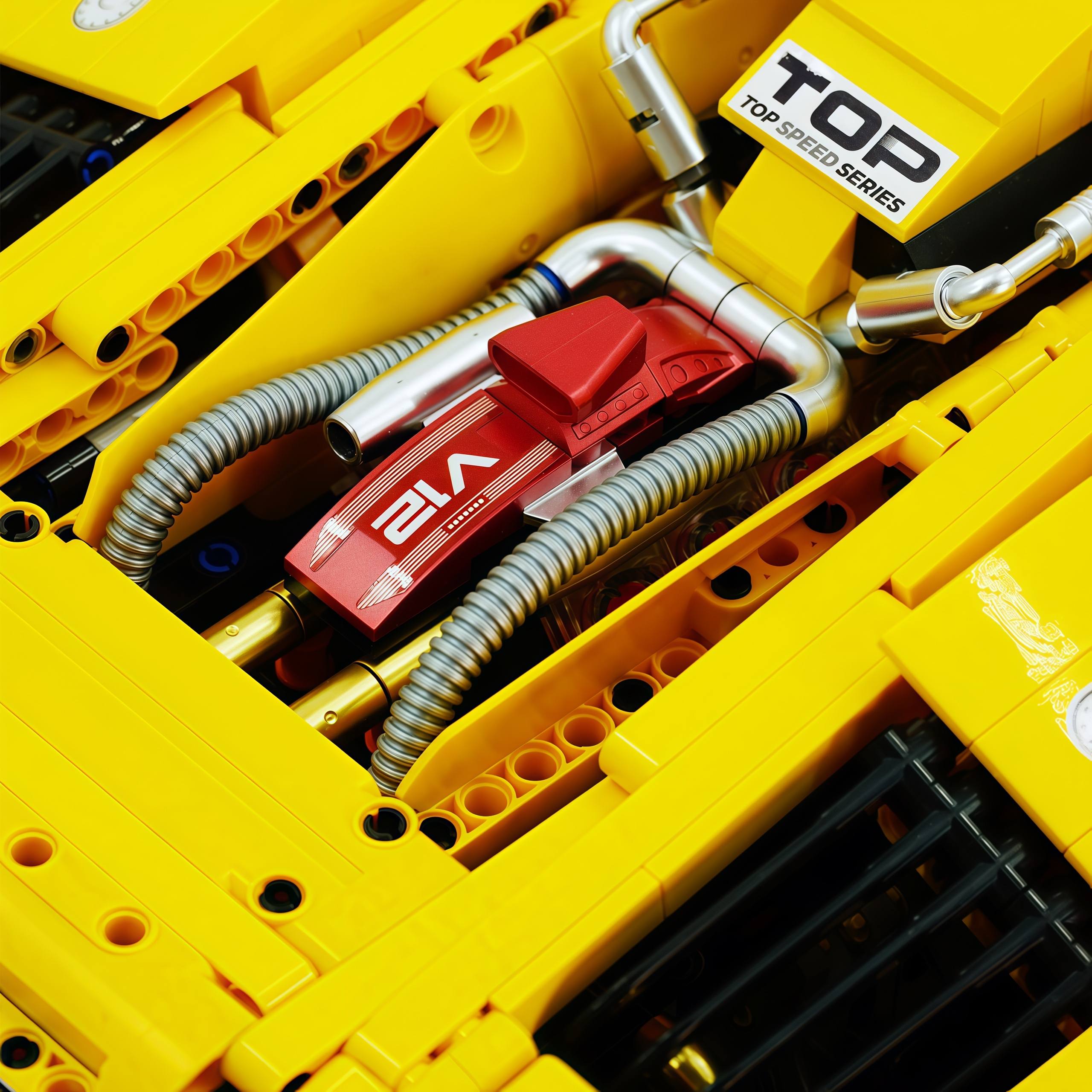 1:8 Lamborghini Countach LP5000 Building Set, Vibrant Yellow Customized Edition (3970+ PCS)
