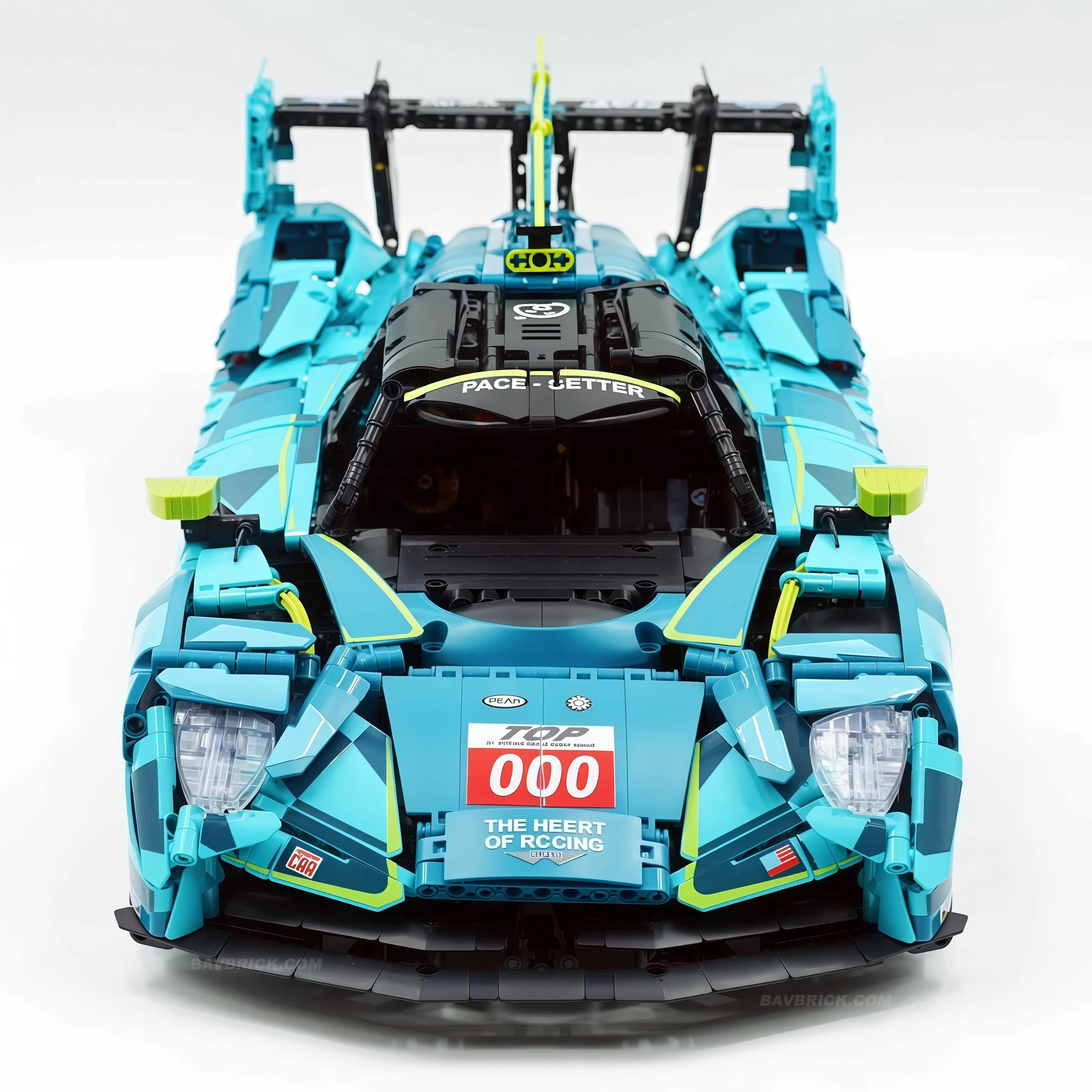 1:8 Aston Martin Valkyrie LM | Remote Controlled 24h British Hypercar | Green Custom Edition(3069pcs) - BAV BRICK