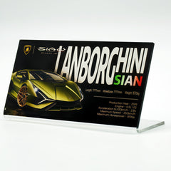 Suitable for Lamborghini Supercar Series Display Acrylic Nameplate