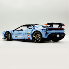 1:8 Ferrari SF90XX White Goddess, The Ultimate Supercar, More Than 12 Features Restored(4100 Pcs)