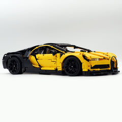1: 8 Bugatti Chiron, Custom Modified Yellow+Black Edition (4031PCS)