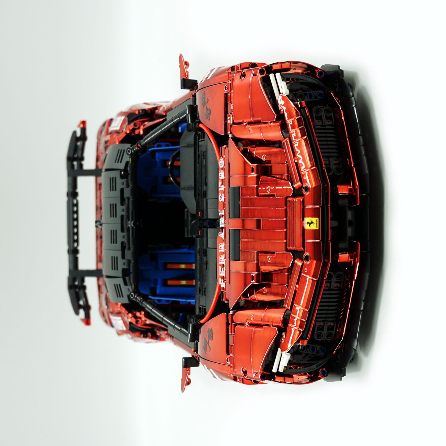 1:8 Ferrari SF90XX Red Plating Limited Color, The Ultimate Supercar, More Than 12 Features Restored(4100 Pcs)