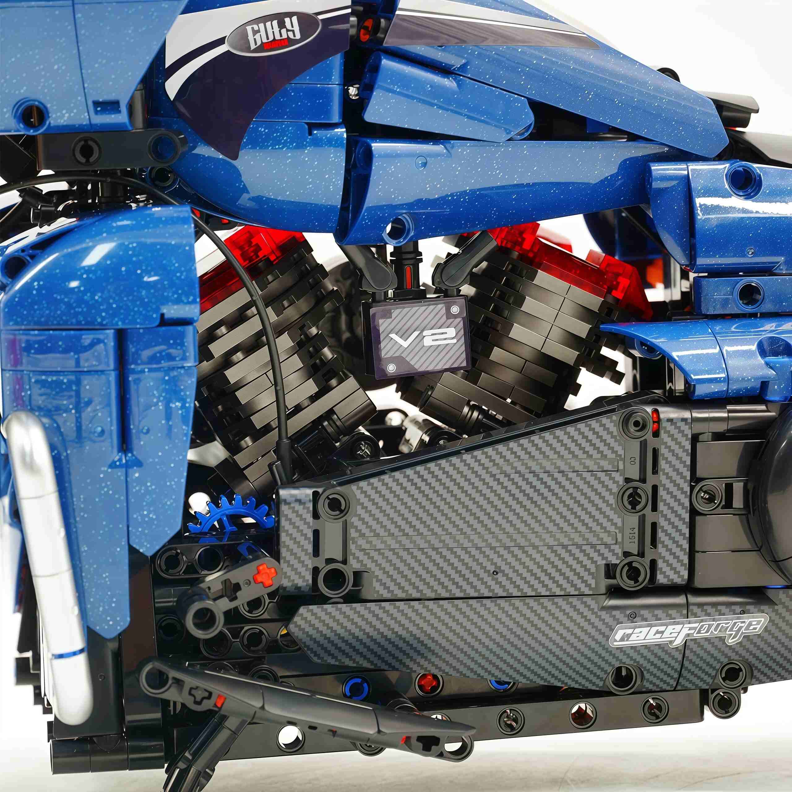 1:5 Harley-Davidson Street Glide Motorcycle | Glossy Starry Sky Blue Painted Edition(2410 PCS) - BAV BRICK