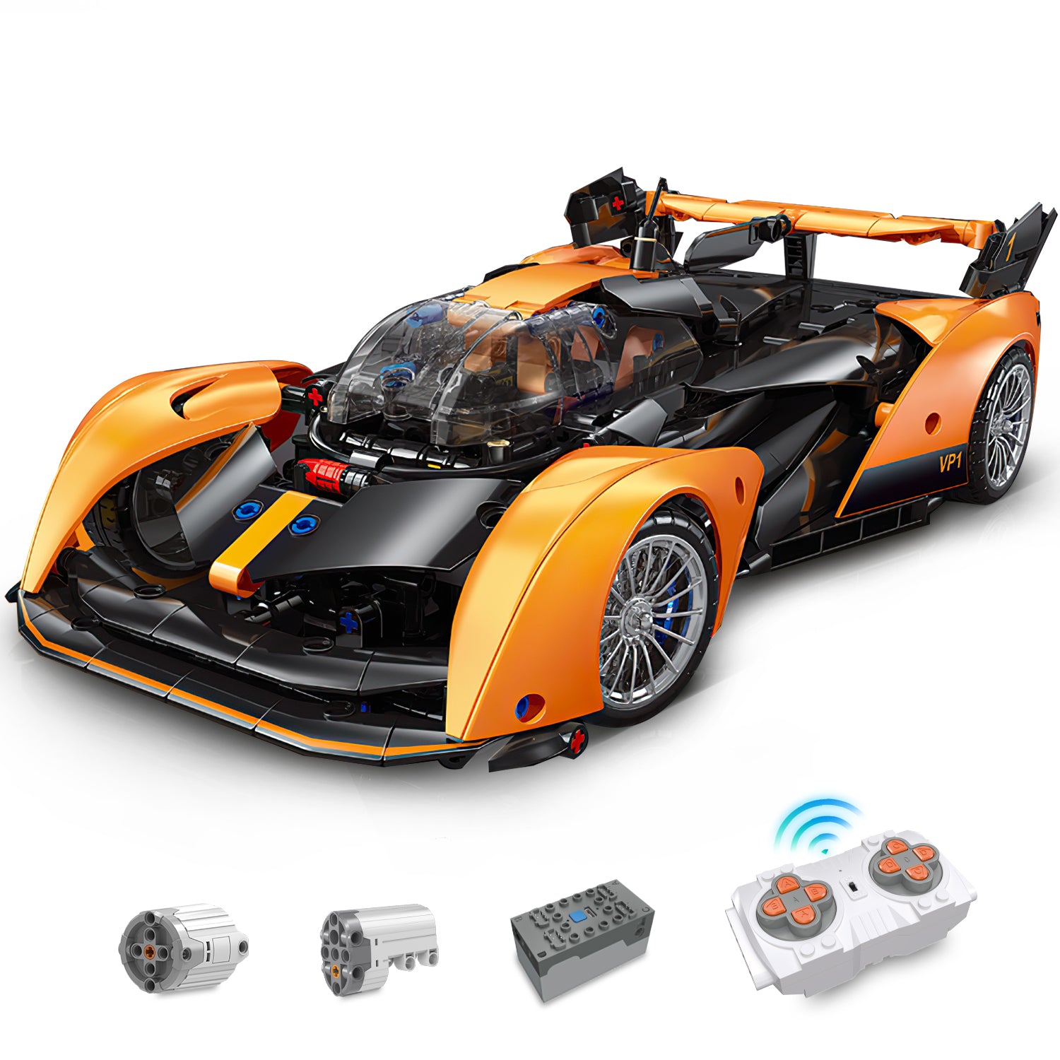 1:14 McLaren Solus GT Set with Remote Control 817 Pcs