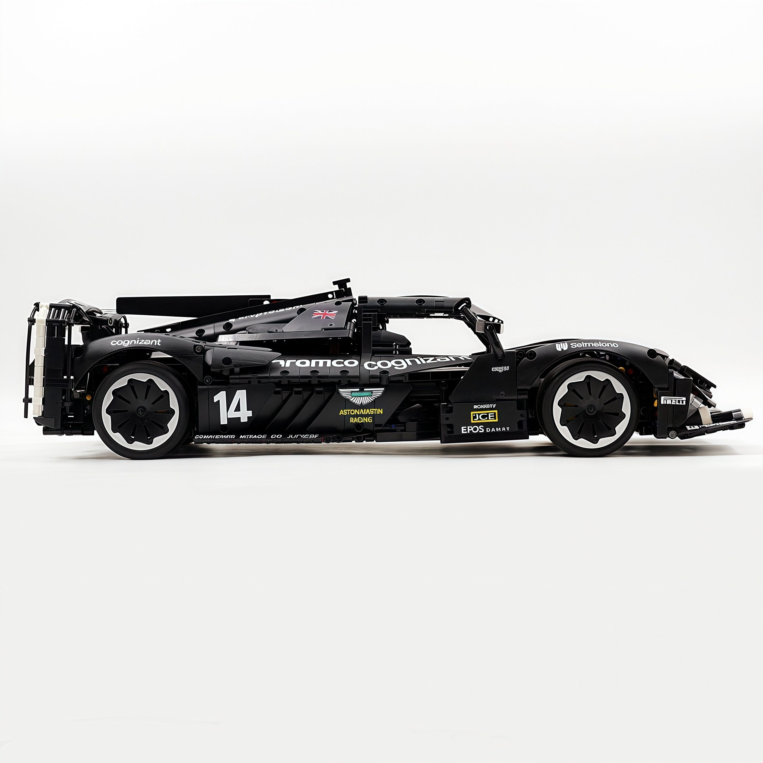 1: 8 Aston Martin Valkyrie Hypercar, Black Samurai Customized Version(3869 Pcs)
