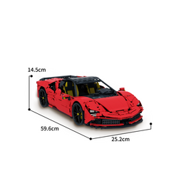 1:8 Ferrari SF90 Hypercar | Mechanical Linkage Version (3797 PCS)
