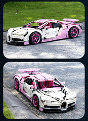 1: 8 Pink Bugatti Veyron Collector's Edition (4031 Pcs) - BAV BRICK