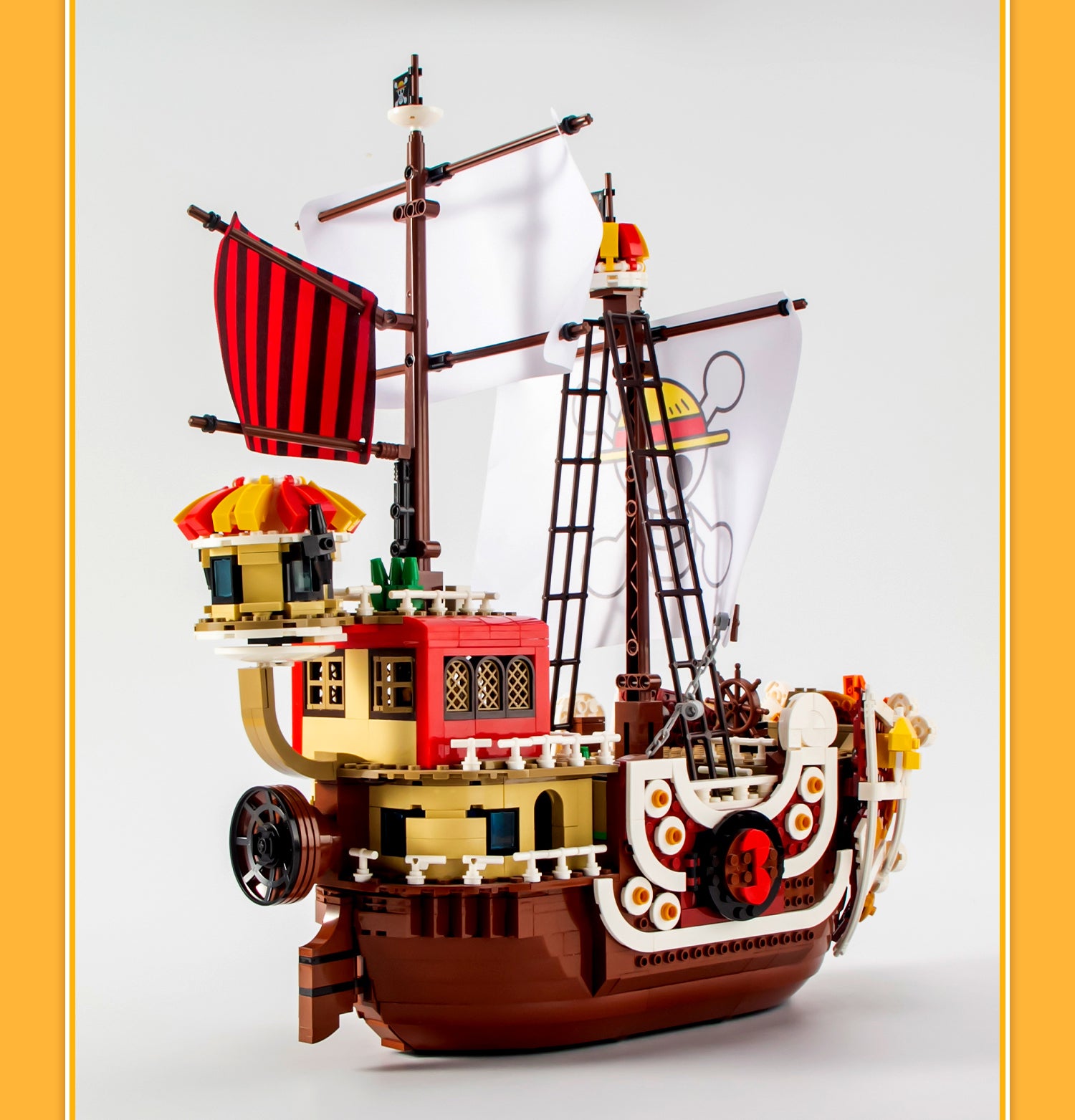 One Piece Pirate Ship Thousand Sunny, Free Dolls (1484 Pcs) - BAV BRICK