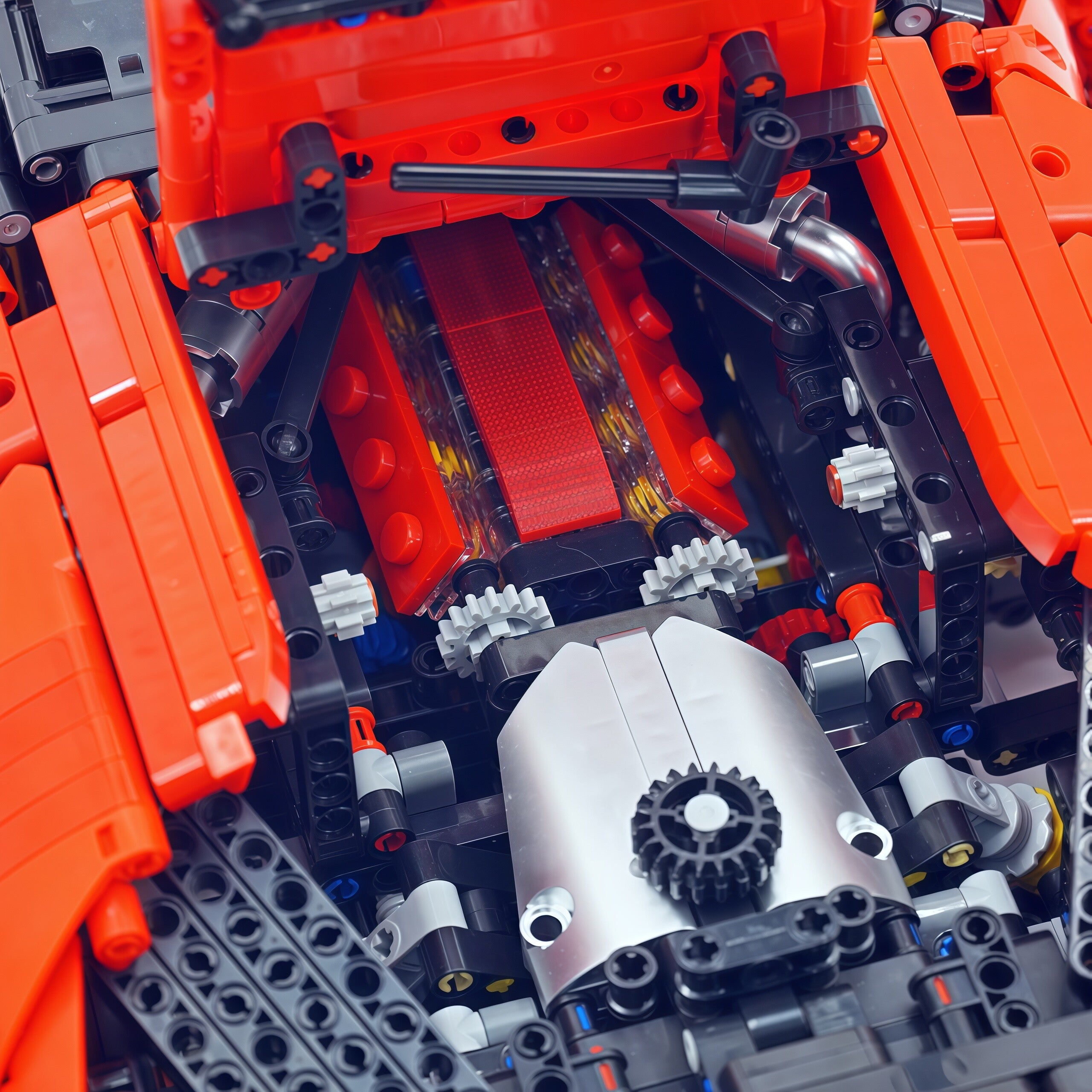 1:8 Ferrari SF90 Hypercar | Mechanical Linkage Version (3797 PCS) - BAV BRICK