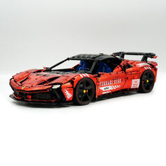 1:8 Ferrari SF90XX Red Plating Limited Color, The Ultimate Supercar, More Than 12 Features Restored(4100 Pcs)