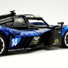 1: 8 Aston Martin Valkyrie Hypercar, Electroplated Dark Blue Customized Version(3869 Pcs)
