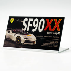Suitable for Ferrari Supercar Series Display Acrylic Nameplate