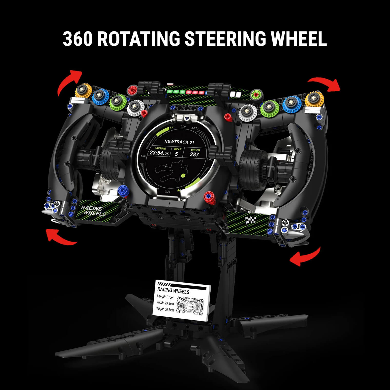 1:1 German Coupe Steering Wheel | Life-Size Performance Cockpit Replica | 1:1 Scale | 903 PCS - BAV BRICK