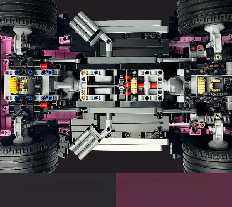 1:8 Pink Mercedes-Benz G800 4×4 Squared Brabus  (2687+PCS)
