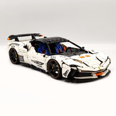 1:8 Ferrari SF90XX White Goddess, The Ultimate Supercar, More Than 12 Features Restored(4100 Pcs)