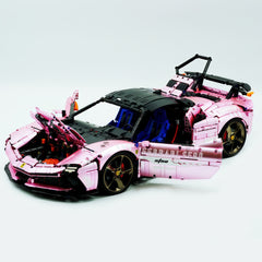 1:8 Ferrari SF90XX Pink Plating Limited Color, The Ultimate Supercar, More Than 12 Features Restored(4100 Pcs)