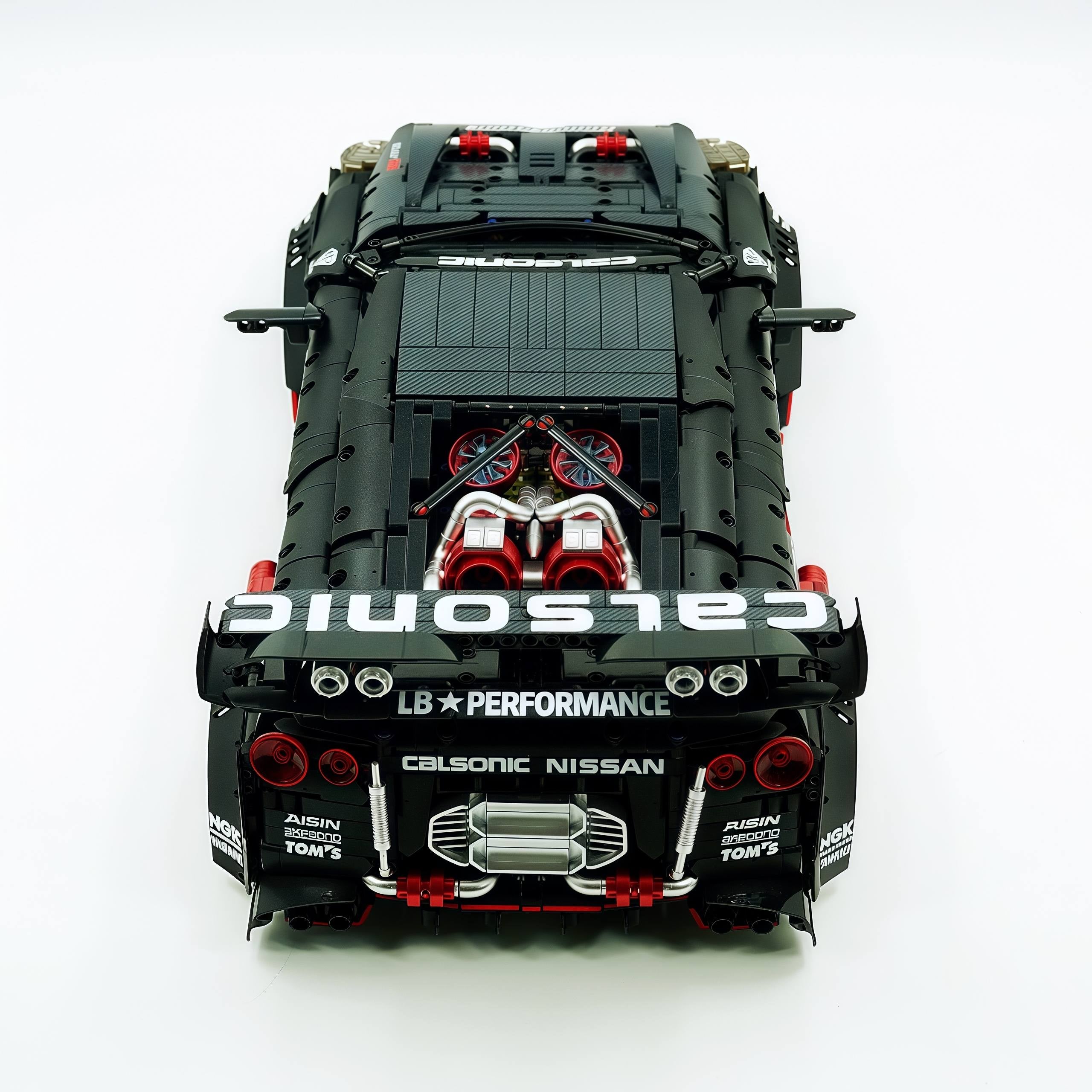 1:8 Nissan GT-R R35 Widebody Black Warrior Custom Edition |&nbsp; Black Beast | 3939+ PCS
