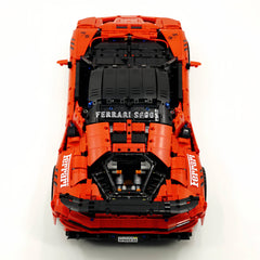 1:8 Ferrari SF90XX Classic Red, The Ultimate Supercar, More Than 12 Features Restored(4100 Pcs)
