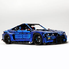 1: 8 BMW M4 GT3 Building Set, Fully Detailed Simulation, Electric Sapphire Blue Custom Edition (4556Pcs)