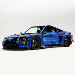1: 8 BMW M4 GT3 Building Set, Fully Detailed Simulation, Electric Sapphire Blue Custom Edition (4556Pcs)