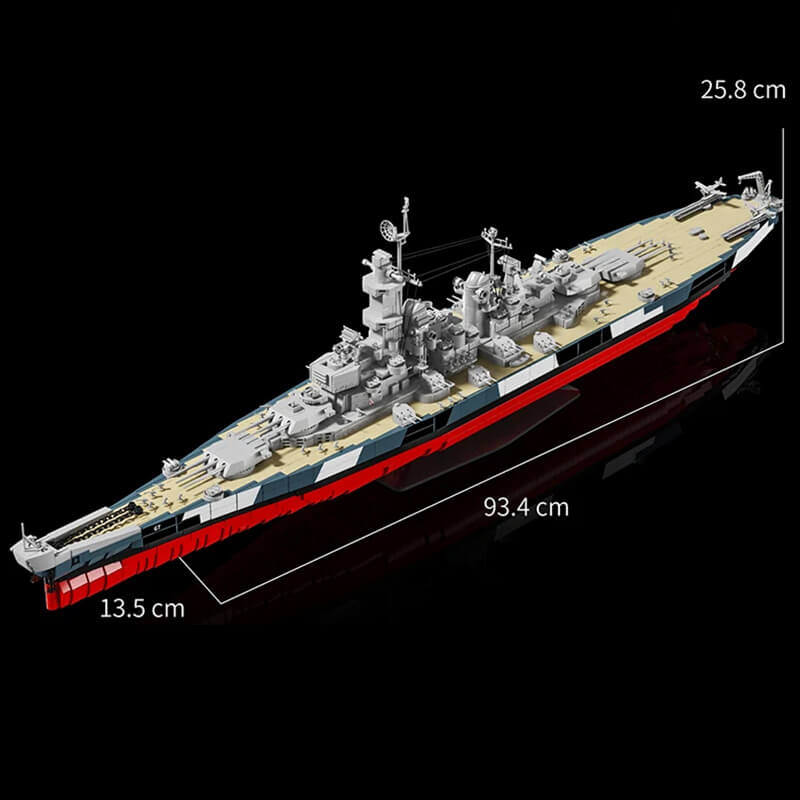 USS Montana Battleship | American Naval Flagship | 2955 PCS - BAV BRICK