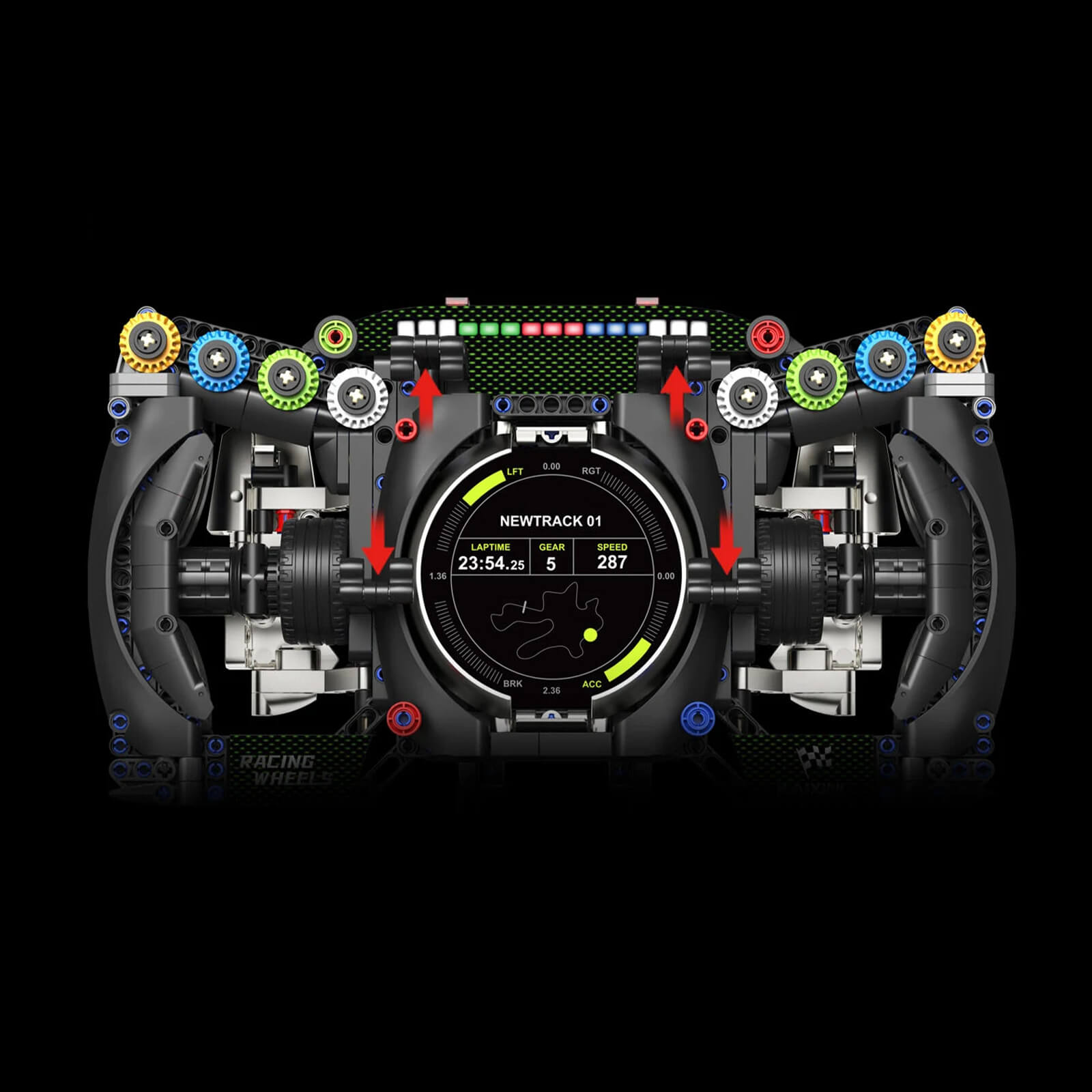 1:1 German Coupe Steering Wheel | Life-Size Performance Cockpit Replica | 1:1 Scale | 903 PCS - BAV BRICK