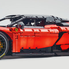 1:8 The Ultimate FERRARI F80 | Electroplated Red Custom Edition | Remote Controlled V6 Prancing Horse Hypercar (3998pcs)