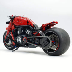 1:5 1:5 Harley-Davidson Night Rod Motorcycle with Front and Rear Lights(2129 PCS)