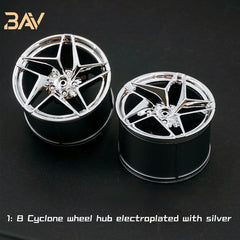 1:8 Custom Wheels, Suitable for All 1:8 Supercars (4-pack)