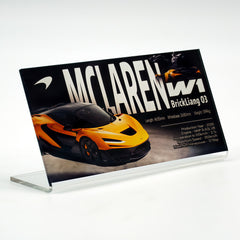 Suitable for Posche McLaren Supercar Series Display Acrylic Nameplate