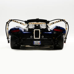 1: 8 Aston Martin Valkyrie Hypercar, Electroplated Dark Blue Customized Version(3869 Pcs)