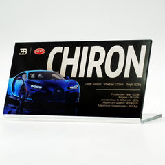 Suitable for Pagani Audi Bugatti Lotus Supercar Series Display Acrylic Nameplate