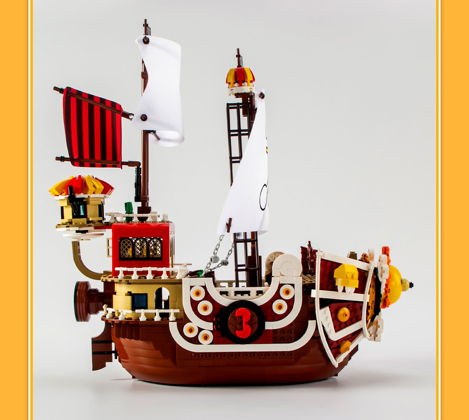 One Piece Pirate Ship Thousand Sunny, Free Dolls (1484 Pcs) - BAV BRICK