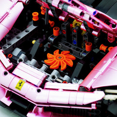 1:8 Ferrari SF90XX Pink Plating Limited Color, The Ultimate Supercar, More Than 12 Features Restored(4100 Pcs)